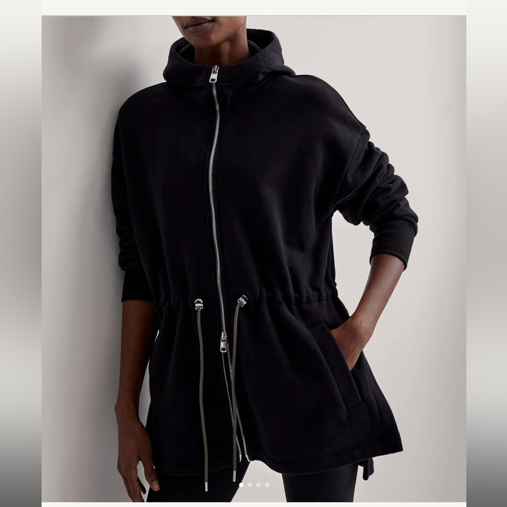 Varley Victoria Hoodie Black Zip-Up Jacket